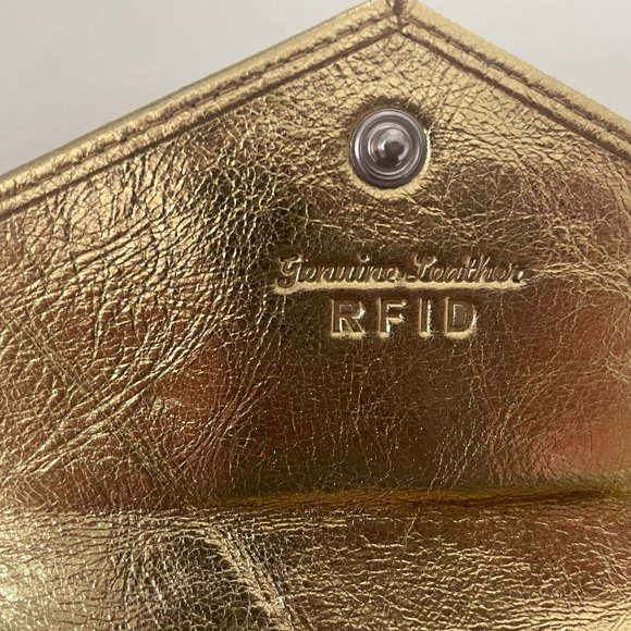 Genuine Leather RFID blocking Gold Wallet - Picture 11 of 11